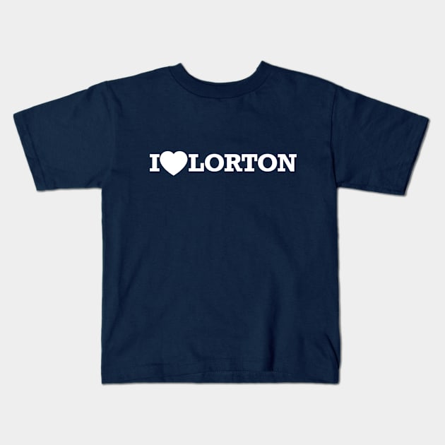 I Love Lorton - White Kids T-Shirt by Swift Art